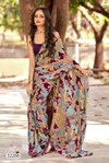 Dora By Vallabhi Georgette Floral Printed Online Fancy Saree Wholesale